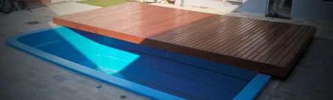 Deck deslizante para piscina